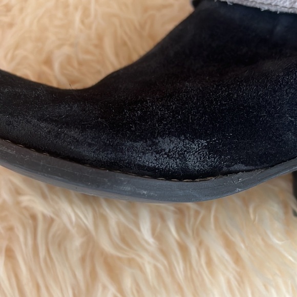 Rebels Black Suede Cut Out Ankle Booties Sz-7.5 - Picture 10 of 14